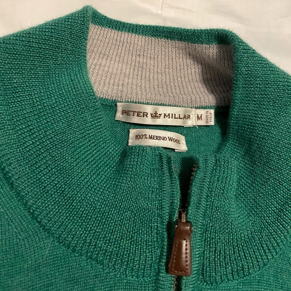 Peter Millar | Wool 1/4 Zip Sweater | M